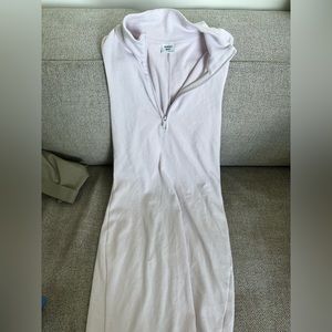 Aritzia Sundays Best Sleeveless 1/2 zip dress